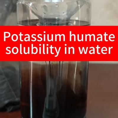 Potassium humate solubility